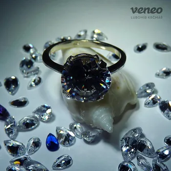 Prsten Diana 10 – prsten s čirým zirkonem , Materiál: Růžové zlato, ryzost 585/1000