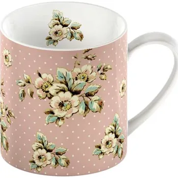 Creative Tops, Anglie Creative Tops - Porcelánový hrnek Pink Cottage Flower - 330 ml Barva: jako na obrázku, Velikost: 8x8x9
