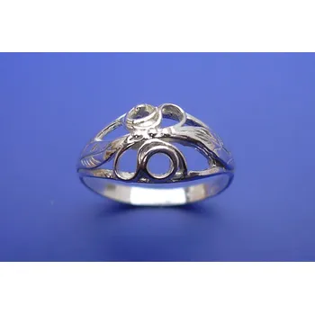 Prsten Prsten s plastikou P019, Materiál: Růžové zlato, ryzost 585/1000