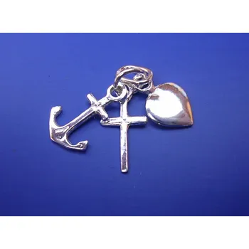 Přívěsek Přívěsek láska-víra-naděje velká Z288, Materiál: Bílé zlato, ryzost 585/1000