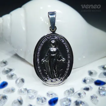 Přívěsek Přívěsek Madona velká Z261, Materiál: Bílé zlato, ryzost 585/1000