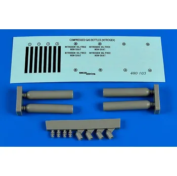 Plastikový model Aerobonus 1/48 Compressed gas bottles - nitrogen