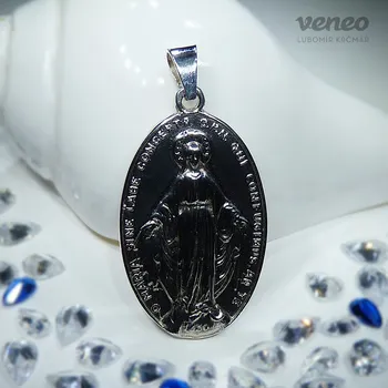 Přívěsek Přívěsek Madona velká Z259, Materiál: Bílé zlato, ryzost 585/1000