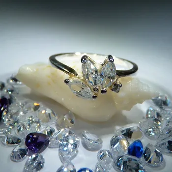 Prsten Melina - prsten se zirkony , Materiál: Růžové zlato, ryzost 585/1000