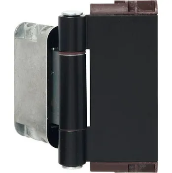 pant Závěs domovních dveří Easy 3D se zajištěním pantů, hliník černý matný | Dveře a&nbsp;dveřní příslušenství Dveřní panty, Dveřní závěsy 3D panty