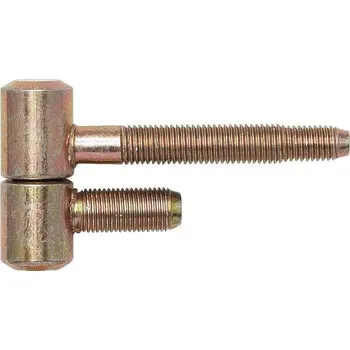 pant Závěs pro ocel.zárubně 2-dílný, pro falc.dřevěné dveře, 16 x 41 mm, žlutě pasiv. | Dveře a dveřní příslušenství Dveřní panty, Dveřní závěsy Panty na dveře SFS