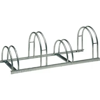 Dětské kolo Stojan na jízdní kola, délka 1200 mm, 4 pozice, ocel pozink | Skladová technika Stojany na kola