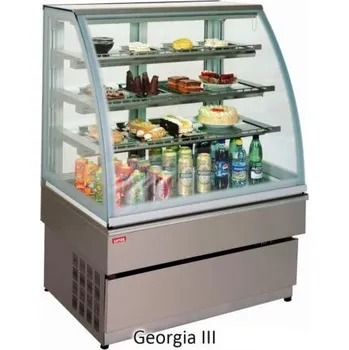 Vinotéka Vitrína chladící obslužná Georgia 3, nerezová, 60 cm, cukrářská Sleva 8265Kč