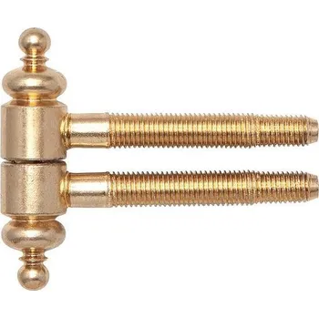 pant Zavrt. závěs,2-dílný s ozdob.hlavou,ø 16 mm,výška závěsu 63 mm, ocel pomosaz. | Dveře a dveřní příslušenství Dveřní panty, Dveřní závěsy Panty na dveře SFS