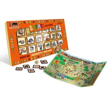 Bonboniéra Bonboniéra CARLA 90 g NAPOLITÁNKY - SAFARI - mléčná čokoláda 18 ks (Čokoládky mini kolekce 18 ks + desková hra)