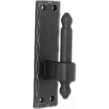 pant Dveřní závěs na desce k našroubování, čep ø 16 mm, kované železo pozink.černěné | Dveře a&nbsp;dveřní příslušenství Dveřní panty, Dveřní závěsy Dveřní závěsy kované