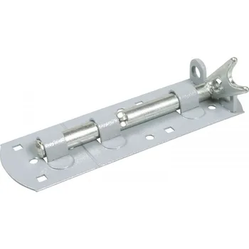 pant Uzamykatelná zástrč 220 x 60 mm, ocel pozink/šedý lak | Železářství Petlice, dveřní zástrče Zástrče