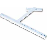 Omez.otev.s brzdou, krátký, 244 mm, zink.tlak.odlitek, stříbřitá barva BEZ PROTIKUSU | Okna Okenní aretace, otvírače