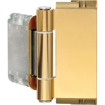 pant Závěs domovních dveří Easy 3D se zajištěním pantů, hliník, pomosazený elox. | Dveře a&nbsp;dveřní příslušenství Dveřní panty, Dveřní závěsy 3D panty