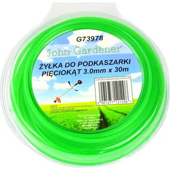 Struna do sekačky Struna do sekačky zelená zesílená, 3,0mm, 30m, hvězdicový profil, nylon GEKO