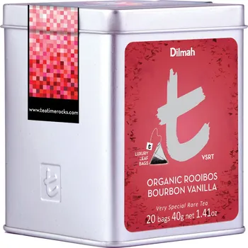Čaj Dilmah T-series Černý čaj s růží a francouzskou vanilkou 20 x 2 g