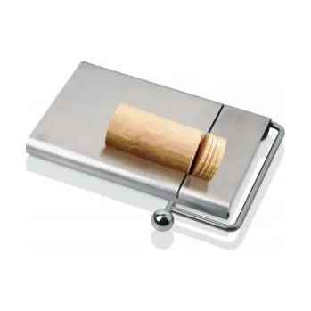 Kráječ na chleba Kráječ měkkých sýrů a foie gras strunový s podstavcem nerez Sleva 90Kč