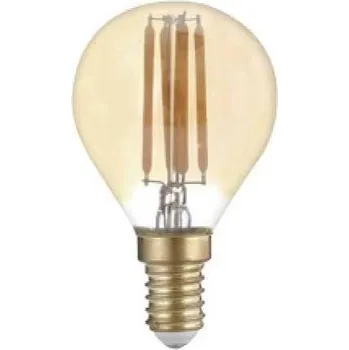 Žárovka LED21 LED žárovka 4W COB Filament Golden Glass G45 E14 400lm ULTRA TEPLÁ