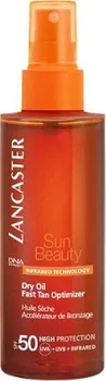 Přípravek na opalování Lancaster Sun Beauty Dry Oil Fast Tan Optimizer suchý olej SPF 50 150 ml
