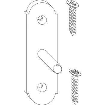 Okno MACO RUSTICO opěrná deska pro držák okenic, černá | Okna Kování na okenice