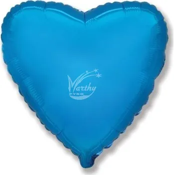 Balónek Balón fóliový 45 cm Srdce - modré