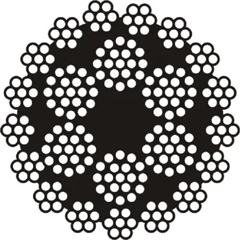 Lano Vícepramenné lano HERKULES 17x7 + 6x17 Lano - průměr: 14 mm, Pevnost: 1770 MPa, Provedení: Holé