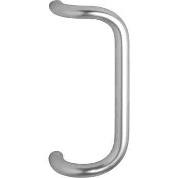 Dveřní kování Dveřní madlo 4520 vyhnuté, 382 mm, rozteč 350 mm, madlo ø 32 mm, nerez mat 1KS | Železářství Dveřní madla