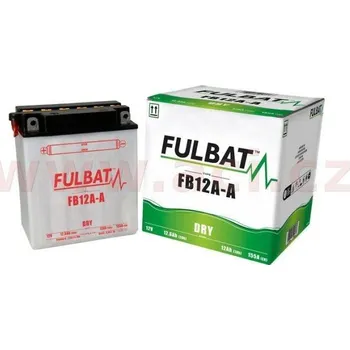 Elektroinstalace pro motocykl Motobaterie Fulbat 12V, FB12A-A, 12Ah, 155A, konvenční 134x80x160, (včetně balení elektrolytu) KAWASAKI Z 450 LTD LIQUID COOLED rok 86-89