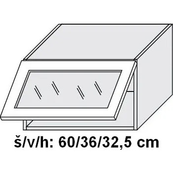 Koupelnový nábytek Horní skříňka QUANTUM BÍLÁ MAT 60 cm MATNÁ