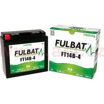 Elektroinstalace pro motocykl Motobaterie Fulbat 12V, FT14B-4 SLA, 12Ah, 210A, konvenční 184x124x170, (včetně balení elektrolytu) MOTO GUZZI V 50 500 rok 1980