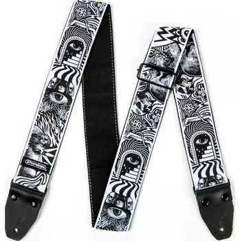 Kytarový popruh Dunlop ILD04 I Love Dust Strap Skulls