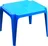 ProGarden Susi stolek 56 x 44 x 52 cm, modrý
