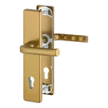 Bezpečnostní sada LONDON, klika-klika, PZ 92 mm, 67-72, hliník F4 bronz | Dveře a dveřní příslušenství Dveřní kování, dveřní příslušenství Bezpečnostní kování Bezpečnostní kování Hoppe široký štít London, Stockholm