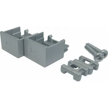 LED lišta Koncovky k nástavné sadě hliníkového profilu MEC-1, barva hliníku | Elektro Světelný desing a&nbsp;technika LED svítidla Světelný systém Meccano