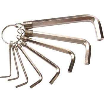 Klíč BGS Klíče imbus 2,0 - 10,0 mm, sada 8 dílů, CV