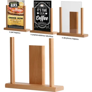 Dřevěný držák na A4 - Vintage Přírodní