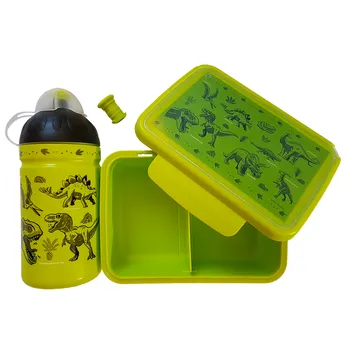 R&B Mědílek Zdravá lahev 500 ml + Zdravá sváča set, dinosauři