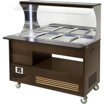 Vinotéka ROLLER GRILL International SALÁTOVÝ BAR PŘÍSTĚNNÝ KOMBINOVANÝ SBM 40 M - SVĚTLÝ DUB