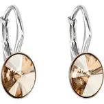EVOLUTION GROUP CZ Stříbrné náušnice s krystaly Crystals from Swarovski® GOLDEN SHADOW - 31276.5 golden shadow