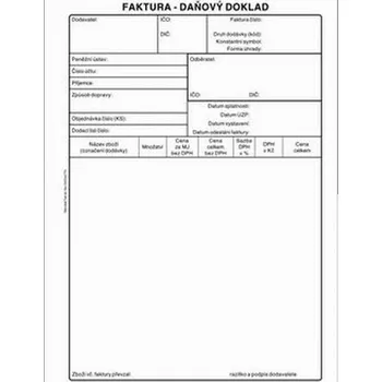 Tiskopis Faktura A5 s DPH, propisovací, PT199, Baloušek