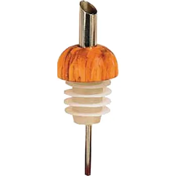 Vánoční dekorace Ornatis Dřevěná nálevka na láhev z olivového dřeva Provedení: Přírodní bez malování, Velikost stojících figur dospělých postav: 4x4x11 cm