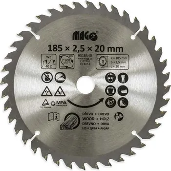 Pilový kotouč Magg 9318540 185 x 2,5 x 20 mm
