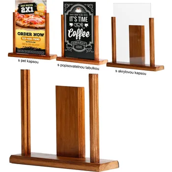 Dřevěný držák na A4 - Vintage Tmavě hnědý