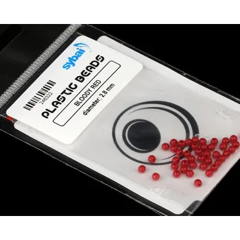 Plastové hlavičky Sybai Plastic Beads Bloody Red