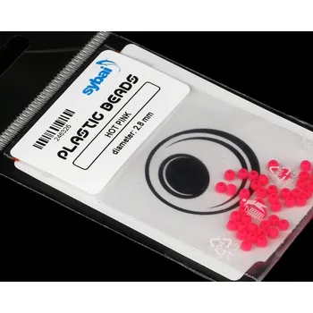 Plastové hlavičky Sybai Plastic Beads Matt Hot Pink