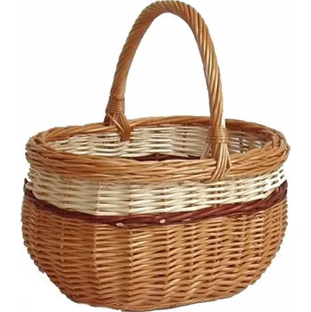 Proutěný koš Válečkový 2 (Koš ukončený kulatou uzavírkou - válečkem.)