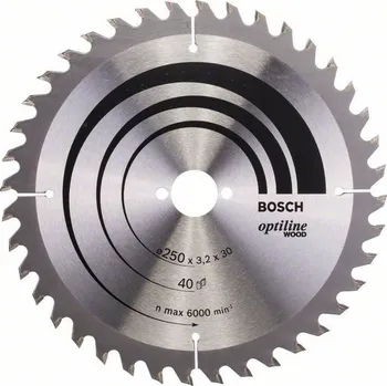 Pilový kotouč Bosch Optiline Wood 3165140195027 250 mm