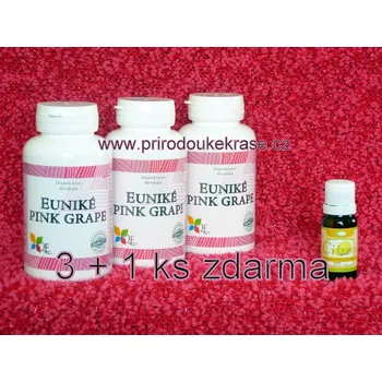 3x Euniké Pink Grape + Citron silice ZDARMA (Výhodná sada - grapefruit)