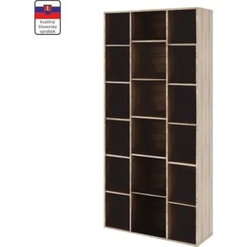 Knihovna Vysoký regál Dunaj TYP 13 - dub sonoma