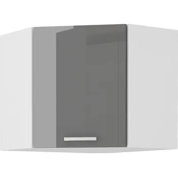 Kuchyňská skříňka Horní skříňka rohová SOŇA, šedý lesk, 58 x 58 GN-60